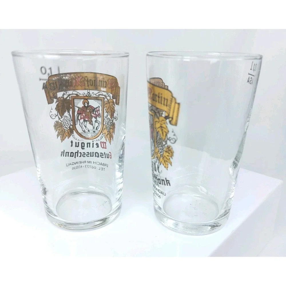 Vintage German Wine Tasting Glasses Beinhof Martin Erbach Germany‎ 2